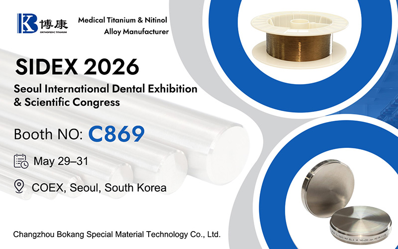 Bokang Titanium at SIDEX 2026 Seoul – Booth C869